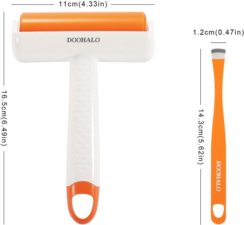 DOOHALO Brayer Roller for Cricut Vinyl Roller Tools for Crafting with Tweezers Remover Tools Set for Cricut Cameo Brother and Printmaking - Image 2